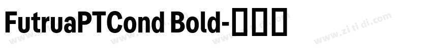 FutruaPTCond Bold字体转换
